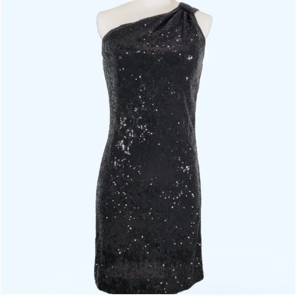 Tory‎ Burch Dress One Shoulder Sequin Mini Cocktail Formal Size Small